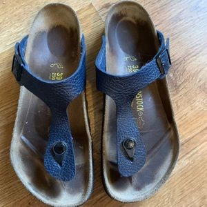 Navy Blue Gizeh Birkenstock